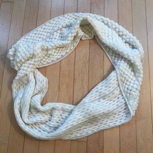 Cozy Cream Knit Infinity Scarf